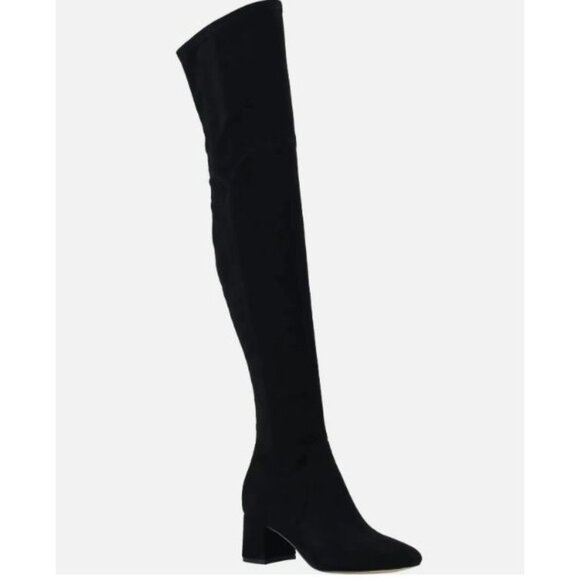 NEW  Marc Fisher Charlotte Black Over the Knee Boots/Sz. 7.5M - Picture 1 of 11
